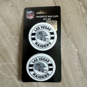 NFL Las Vegas Raiders Magnetic Bag Clips - Black and White